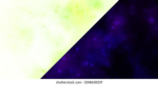 Vector texture with circles, stars. Abstract design in gradient style with bubbles, stars. Design for wallpaper, fabric makers.