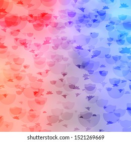 Vector texture with circles, stars. Colorful illustration with gradient dots, stars. Template for business cards, websites.