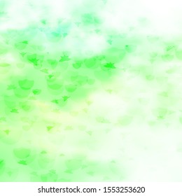 Vector texture with circles, stars. Colorful disks, stars on simple gradient background. Design for textile, fabric, wallpapers.
