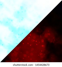 Vector texture with circles, stars. Glitter abstract illustration with colorful drops, stars. Design for textile, fabric, wallpapers.