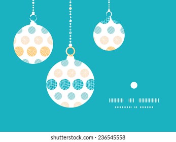 Vector texture circles stripes abstract Christmas ornaments silhouettes pattern frame card template