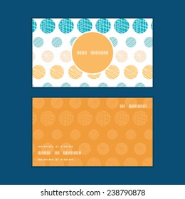 Vector texture circles stripes abstract vertical round frame pattern business cards set