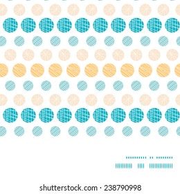 Vector texture circles stripes abstract horizontal frame seamless pattern background