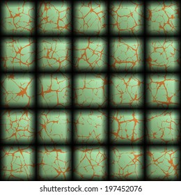 Vector texture of a color tile