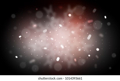 Vector texture with colored snowflakes. Decorative shining illustration with snow on abstract template. The pattern can be used for new year ad, booklets.