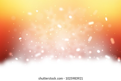 Vector texture with colored snowflakes. Glitter abstract illustration with crystals of ice. New year design for your ad, poster, banner.