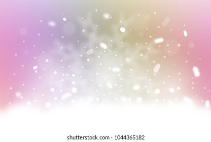 Vector texture with colored snowflakes. Glitter abstract illustration with crystals of ice. The pattern can be used for year new  websites.