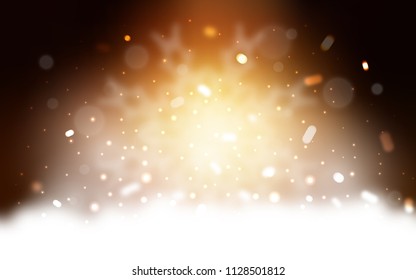 Vector texture with colored snowflakes. Glitter abstract illustration with crystals of ice. The pattern can be used for new year ad, booklets.