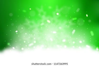 Vector texture with colored snowflakes. Glitter abstract illustration with crystals of ice. New year design for your business advert.