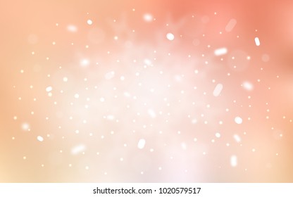 Vector texture with colored snowflakes. Modern geometrical abstract illustration with crystals of ice. The template can be used as a new year background.
