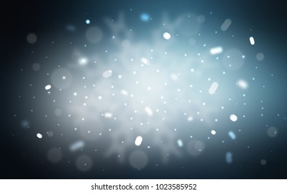 Vector texture with colored snowflakes. Modern geometrical abstract illustration with crystals of ice. The template can be used as a new year background.