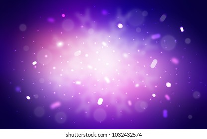 Vector texture with colored snowflakes. Modern geometrical abstract illustration with crystals of ice. The template can be used as a new year background.