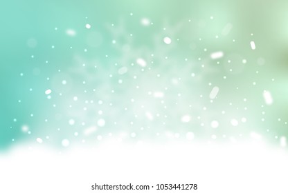 Vector texture with colored snowflakes. Modern geometrical abstract illustration with crystals of ice. The pattern can be used for new year ad, booklets.