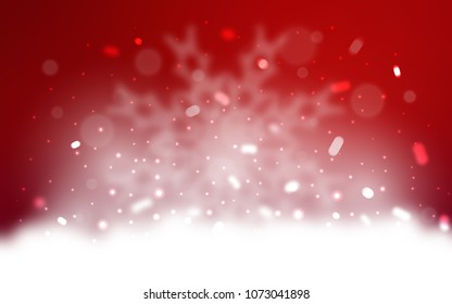 Vector texture with colored snowflakes. Modern geometrical abstract illustration with crystals of ice. The template can be used as a new year background.