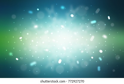 Vector texture with colored snowflakes. Modern geometrical abstract illustration with crystals of ice. The pattern can be used for new year leaflets.