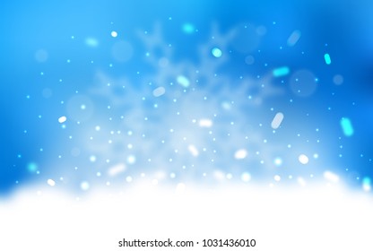 Vector texture with colored snowflakes. Shining colored illustration with snow in christmas style. New year design for your business advert.