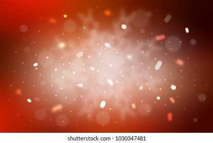 Vector texture with colored snowflakes. Snow on blurred abstract background with gradient. The pattern can be used for year new  websites.