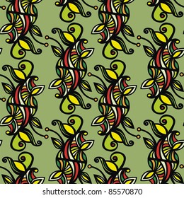 vector texture consist of colorful flowers. Vector illustration