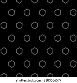Vector. La textura del hexágono de contorno. Patrón geométrico sin soldadura en blanco y negro. Fondo abstracto mosaico. Textura de polígono geométrico dibujada a mano extendida de forma exagerada.