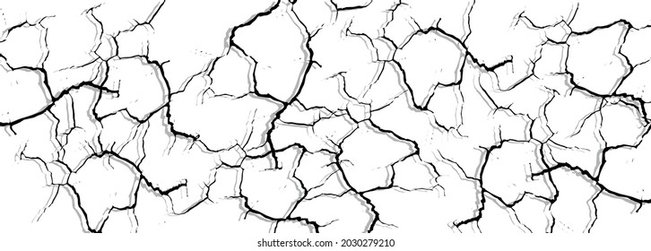 Vector texture cracks and scratches.