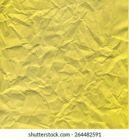 Vector texture of crumpled paper. Background paper. Textured wallpaper.  Use for label, card, banner etc. Eps 10 vector file.