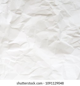 Vector texture of crumpled paper. Realistic illustration.