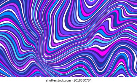 Vector texture, of deformed thin stripes of purple-lilac hue.