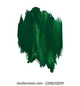 Vector texture design with acrylic paint with a green brush stroke. Artistic design of the name, logo and banner. Vector