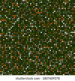 Vector Texture. Digital Pattern with Color Dots. Retrofuturistic Square Pattern. Abstract Colorful Background. Pixel Art. Halftone Background.