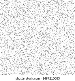 Vector texture of dotted curved lines