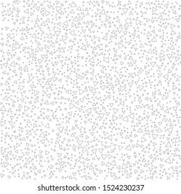 Vector texture of dotted little triangles