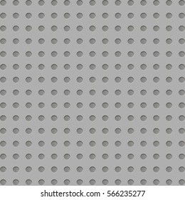 Vector texture with effect of perforation on metal or plastic. Background for design of the site, business cards, banners, posters, postcards, fabric, wallpaper and interior