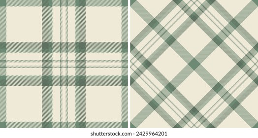 Vector texture fabric of check tartan pattern with a background seamless plaid textile. Set in earth colors. Modern carpet trends.