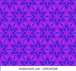 Vector texture with geometric ornament. Purple colored illustration. Template for backgrounds, paper, print.