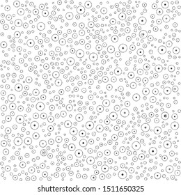 Vector texture of gray dotted rings