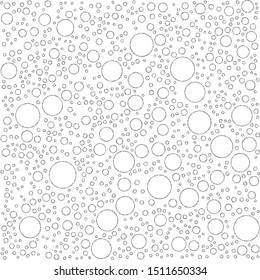 Vector texture of gray dotted rings