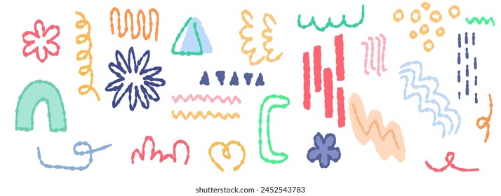 Vector texture of handwritten marker strokes for advertising banner, flyer, poster, label, or cover design, drawing, doodle

