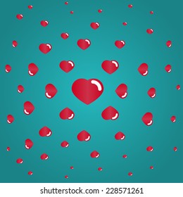 vector texture of the heart