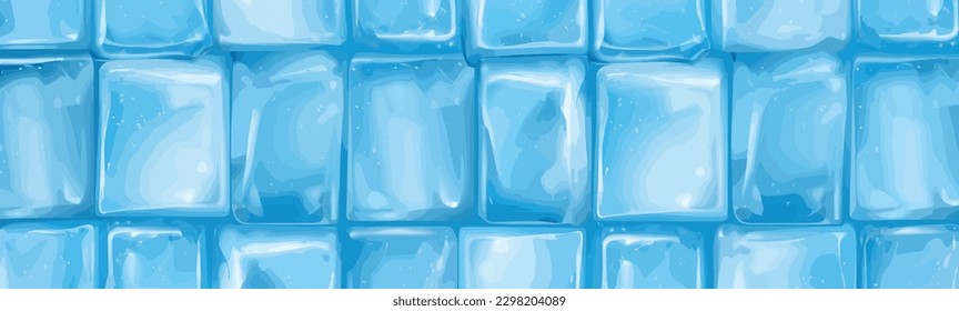 Vector texture of ice with wide view 