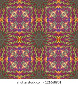 Vector texture inspired by religious and historic motifs in vivid colors, very elaborate and sophisticated