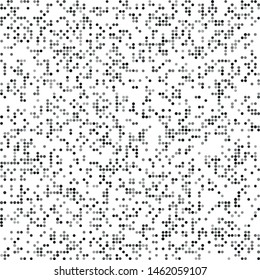 Vector texture of intermittently arranged gray circles of various shades
