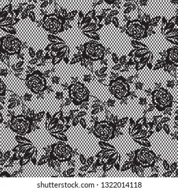 Vector texture. lace pattern with flowers