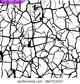 Vector texture with many cracks and scratches. Crackle. Grunge texture abstract background. The cracks texture. Grunge textures set. Distressed Effect. Grunge Background. 