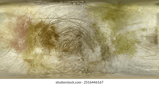 Vector texture map of the spherical surface of Jupiter's moon Europa. A texture map of Europa.