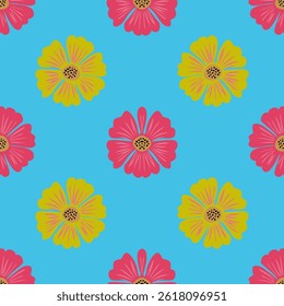 Image vectorielle, texture, nature, arrière-plan, printemps, fleur, arrière-plan, tissu, conception, floral, illustration, fleur, textile, art, harmonieux, motif, mode, feuille, fond d'écran, décoration, vintage, botanique, p