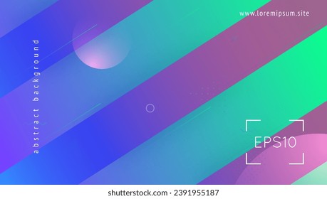 Vector Texture. Neon Abstract Pattern. Pink Modern Frame. Music Cover. Curve Geometric Elements. Horizontal Page. Cool Landing Page. Blue Vector Texture