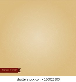 Vector texture of old scratched paper. For design or as a background. Vintage style.