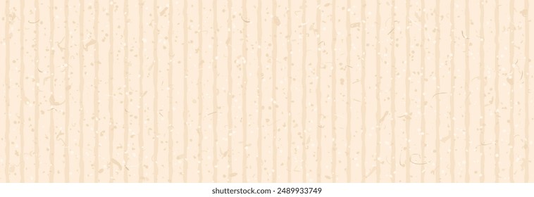 Vector texture of old white rice paperboard. Vintage kraft background with texture noise, splashes, speckles, sand. Korean recycled paper for handmade.