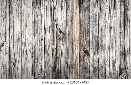 Vector texture of old wood, wooden panels. Grunge, old, retro wooden background, vertical stripes. Light tree. The background