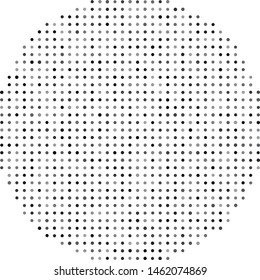 Vector texture of orthogonally arranged gray circles of various shades